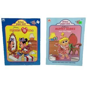 Disney Minnie & Me Deluxe & Jim Hensen’s Mullet Babies Miss Piggy Paper Dolls{28